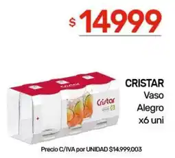 Nini Mayorista Cristar vaso alegro oferta