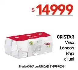 Nini Mayorista Cristar vaso london bajo oferta