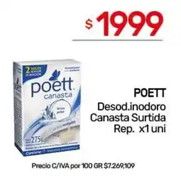 Nini Mayorista Poett desod.inodoro canasta surtida oferta