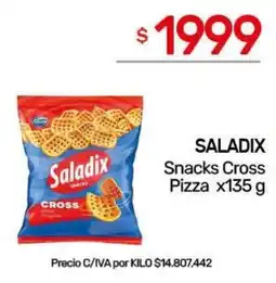 Nini Mayorista Saladix snacks cross pizza oferta