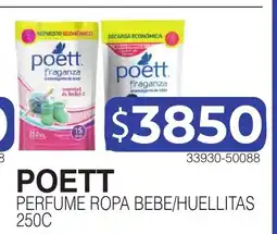 Masivos Poett perfume ropa bebe/huellitas oferta