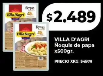 Villa d'agri ñoquis de papa