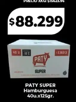 Supermayorista Vital Paty super hamburguesa oferta