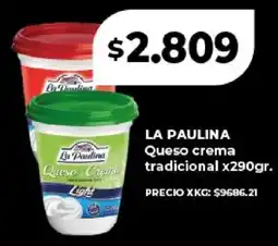 Supermayorista Vital La paulina queso crema tradicional oferta