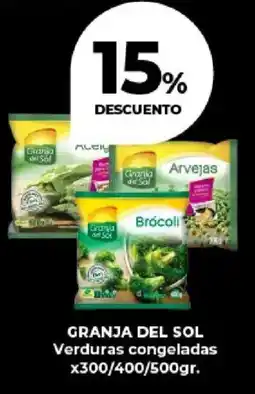 Supermayorista Vital Granja del sol verduras congeladas oferta