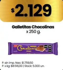 Changomas Chocolinas galletitas oferta