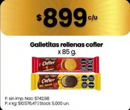 Changomas Cofler galletitas rellenas oferta