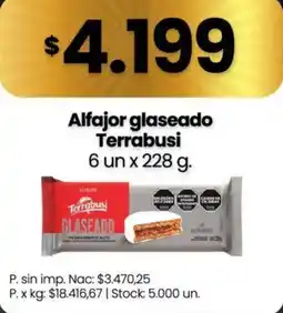 Changomas Terrabusi alfajor glaseado oferta