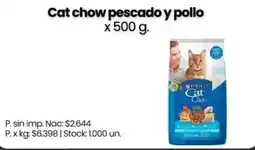 Changomas Cat chow pescado y pollo oferta