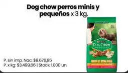 Changomas Dog chow perros minis y pequeños oferta