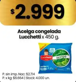 Changomas Lucchetti acelga congelada oferta
