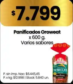 Changomas Oroweat panificados oferta