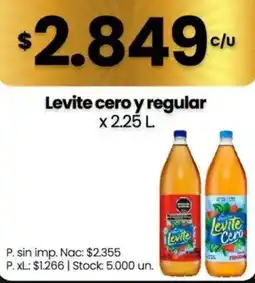 Changomas Levite cero y regular oferta