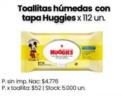 Changomas Huggies toallitas húmedas con tapa oferta