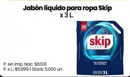 Changomas Skip jabón líquido para ropa oferta