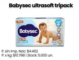 Changomas Babysec ultrasoft tripack oferta