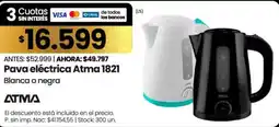 Changomas Atma pava eléctrica 1821 oferta