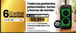 Changomas Aiwa torre de sonido T406 oferta
