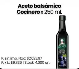 Changomas Cocinero aceto balsámico oferta