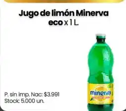 Changomas Minerva jugo de limón oferta
