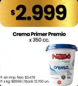 Changomas Primer premio crema oferta