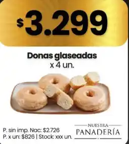Changomas Nuestra panadería donas glaseadas oferta