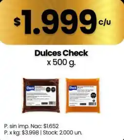 Changomas Dulces Check oferta