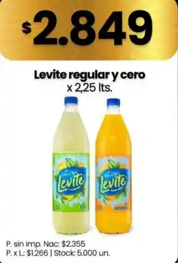 Changomas Levite regular y cero oferta