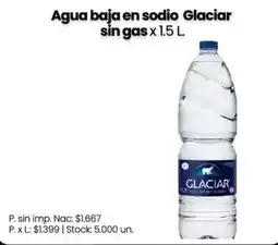 Changomas Glaciar agua baja en sodio oferta