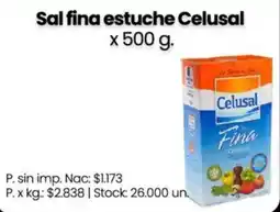 Changomas Celusal sal fina estuche oferta