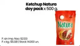 Changomas Natura ketchup oferta