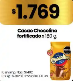 Changomas Chocolino cacao fortificado oferta