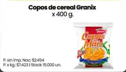 Changomas Granix copos de cereal oferta