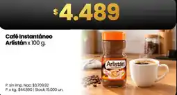 Changomas Aristán café instantáneo oferta