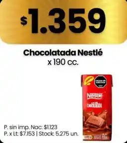 Changomas Nestlé chocolatada oferta