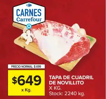 Carrefour Tapa de Cuadril de Novillito oferta
