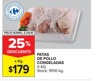 Carrefour Patas de Pollo Congeladas oferta