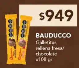 Nini Mayorista Bauducco galletitas rellena fresa/chocolate oferta