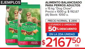 Carrefour Purina Dog Chow Alimento Balanceado Para Perros Adultos x 15kg oferta