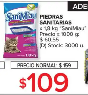 Carrefour SaniMiau Piedras Sanitarias x 1,8kg oferta