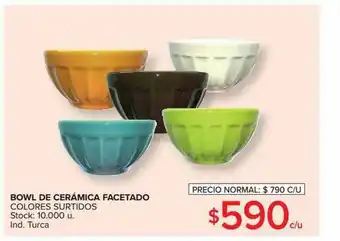 Carrefour Bowl De Cerámica Facetado oferta