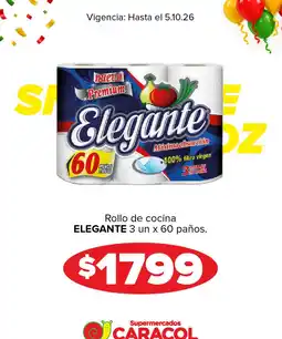 Supermercados Caracol Elegante rollo de cocina oferta