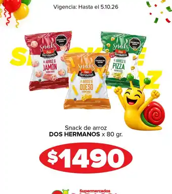 Dos hermanos snack de arroz