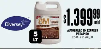 Makro Autobrillo 8M Express Para Piso x 5 lt oferta