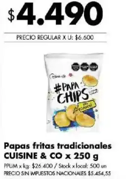 Disco Cuisine & Co papas fritas tradicionales oferta