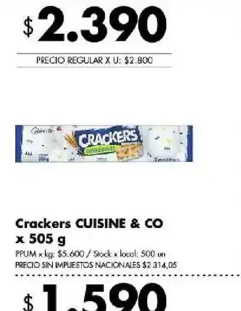 Cuisine & Co crackers