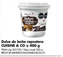 Disco Cuisine & Co dulce de leche reposterio oferta