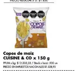 Disco Cuisine & Co copos de maiz oferta