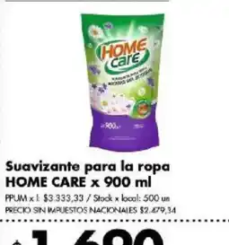 Disco Home care suavizante para la ropa oferta