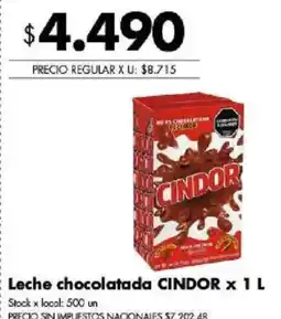 Disco Cindor leche chocolatada oferta